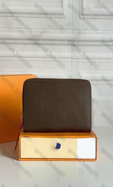 

m60744 wallets woman leather zipper coin purse designer wallet fashion canvas card holder pocket l women clutches9065052, Red;black