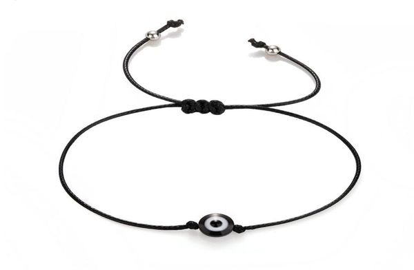 

5 colors evil blue eye charm bracelet with make a wish card handmade braided pulseras jewelry1664806, Golden;silver