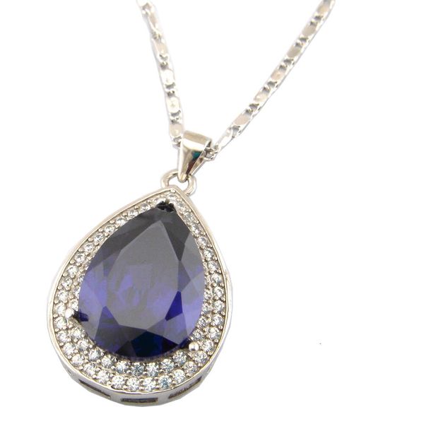 

silver pendant necklaces natura tanzanitel stone jewelry women necklace