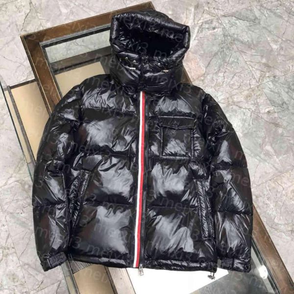 

winter man down jacket parkas puffer coats men hooded jackets women coat outdoor feather outwear keep warm thick double, Black