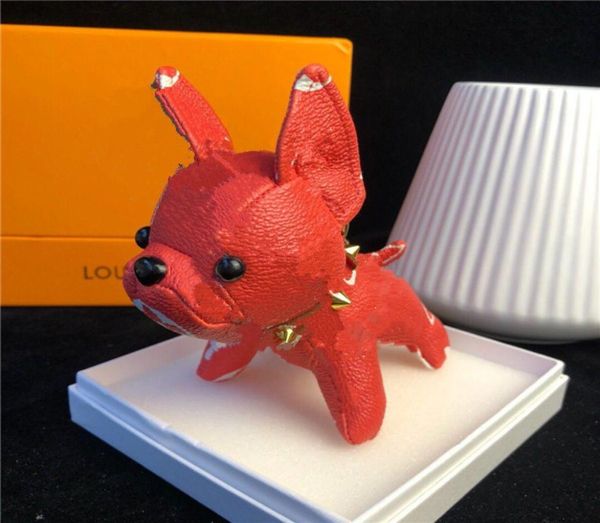 

fashion brand dog keychain classic chic keyring women men luxury car pendant designer key chain trinket jewelry 81488ly1357758, Silver