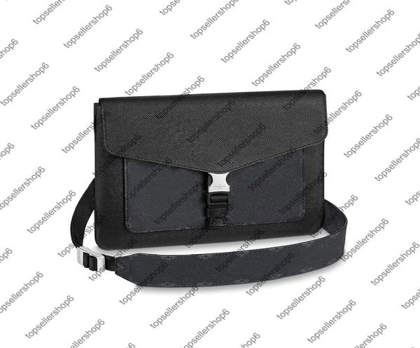 

m30413 men outdoor flap messenger purse bag slimline design eclipse black white envelopestyle flap genuine leather shoulderbag b4521557