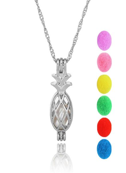 

pearl cage pineapple jewelry locket pendant findings cage essential oil diffuser locket for oyster pearl fiber ball7067213, Silver