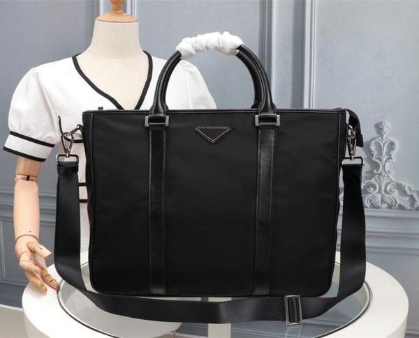

men039s black nylon large capacity briefcase computer bag012590266