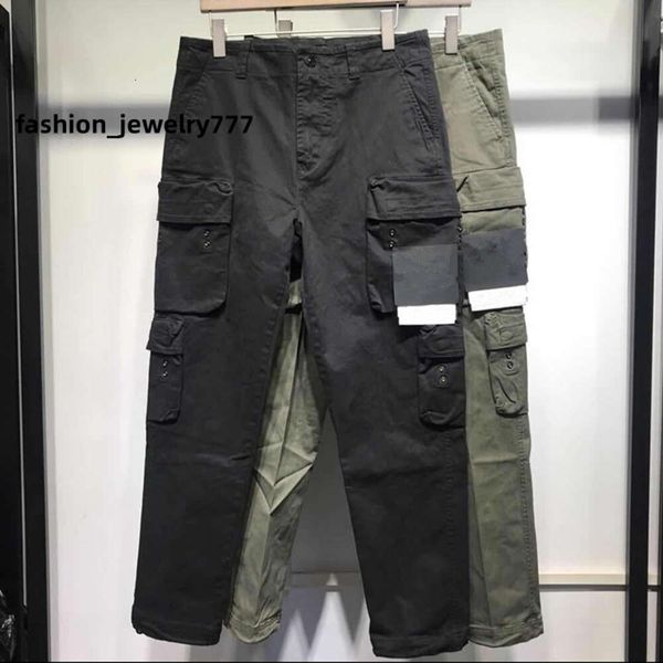 

spring summer and autumn multi pocket sportswear pants street badge loose men's jogging suit outdoor function straight tube leisure sty, Black