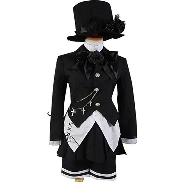 

black butler magician ciel phantomhive band cosplay costume set 7 pcs274z