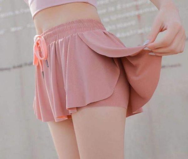 

sports shorts women's new anti light fake skirt loose quick dry breathable running fitness pants slim yoga pants54539777617