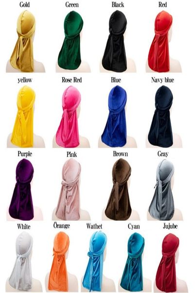 

velvet durags bandana turban hat pirate caps wigs durag biker headwear headband outdoor sport cap hair accessories wholesal6761561, Blue;gray