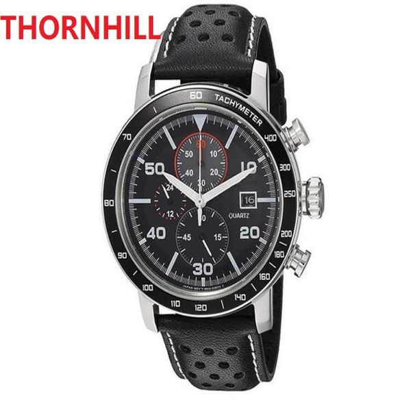 

brand leather watches japan quartz movement men watch waterproof steel bracelet fashion men's montre de luxe281g, Slivery;brown
