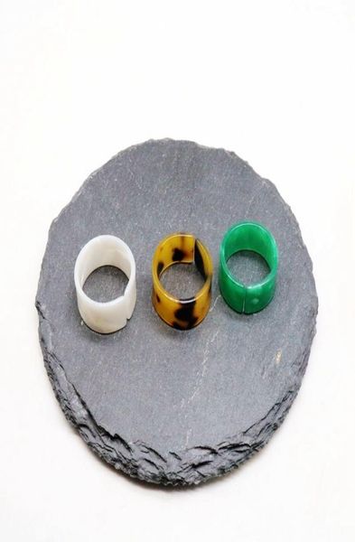 

simple cute design white green tortoise resin sweet elegant fashion popular rings for women9716381, Silver
