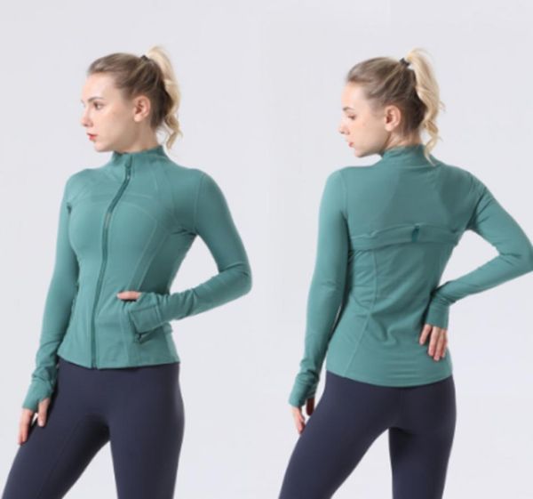 

women yoga jacket clothes slim yoga-running fitness zipper stand collar slim fit long sleeve sports training quick dry 9041879