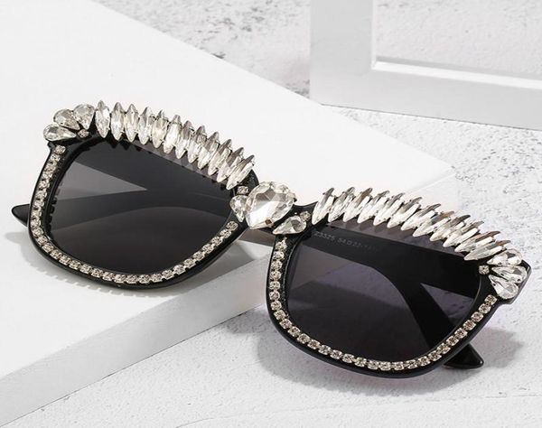 

sunglasses fashion women girls retro luxury gems square shape crystal designer summer beach glassessunglasses2414842, White;black