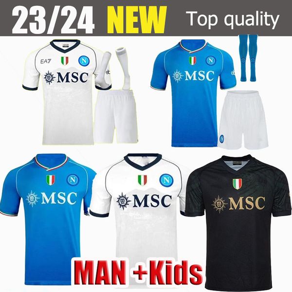 

21 22 23 ssc napoli soccer jerseys halloween lozano osimhen zielinski limited edition football shirt maglia rrahmani maradona 22 23 maillots, Black;yellow