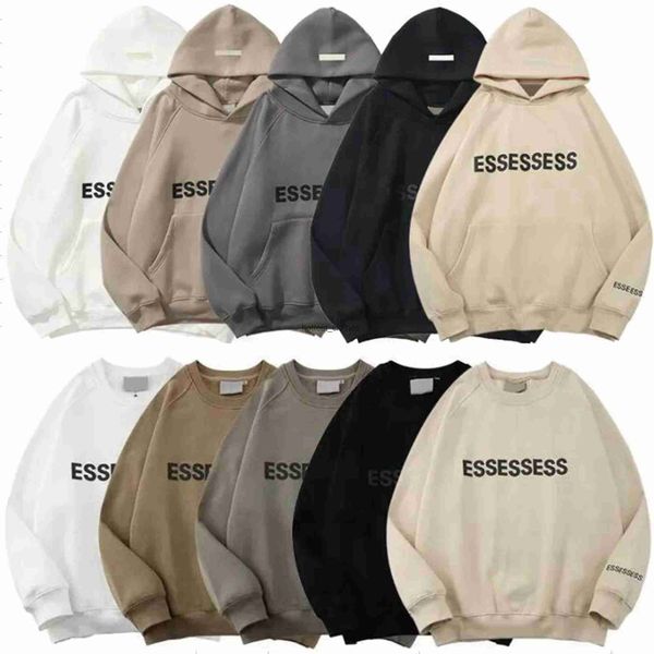 

designer men hoody ess hoodies hoodie essentialclothing pullover sweatshirts 1977 for man loose long sleeve hooded jumper pullovers luxury c, Black