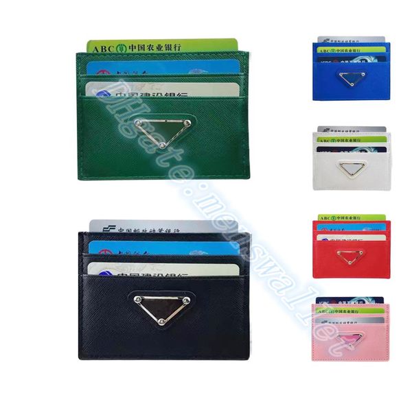 

mens triangle wallets women039s genuine leather purses luxurys designer fashion holders coin card slots luxury credit cards squ3463945, Red;black