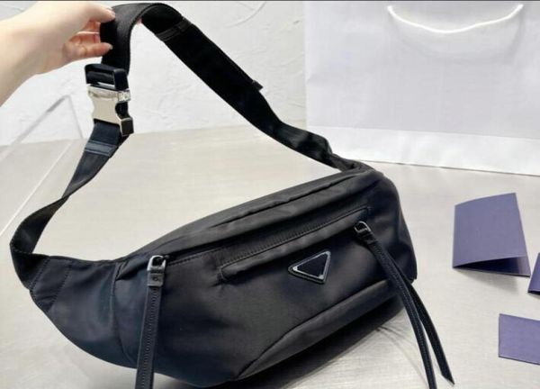 

womens designer fashion nylon waist bag mens brands casual belt bags zipper chest fanny pack mens black bumbag leather crossbody s4130577