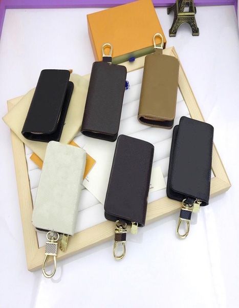

maxi dragonne key chain buckle lovers car keychain handmade leather designers keychains men women bag pendant accessories 20 color5014803, Silver