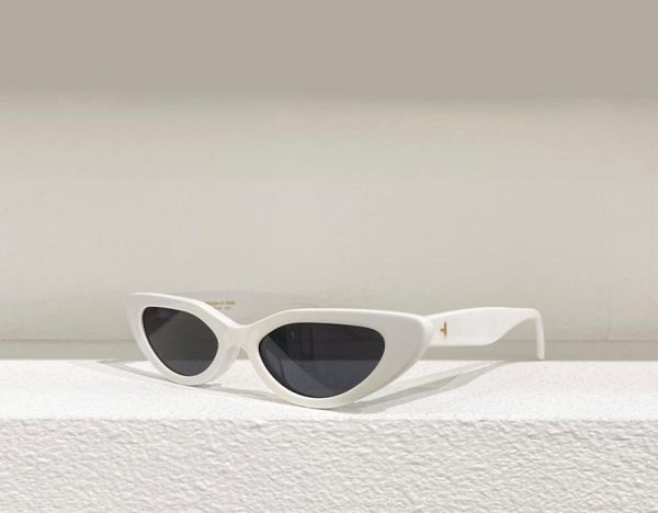 

designer cateye sunglasses for women white grey lens sun glasses uv400 prodection eyewear7579185, White;black