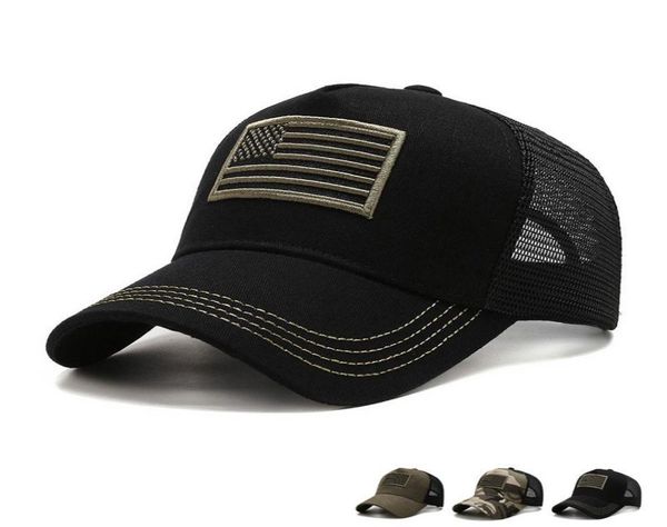 

designer military trucker hat baseball cap camouflage summer sun hat us flag embroidery men women cap snapback hat6767383, Blue;gray