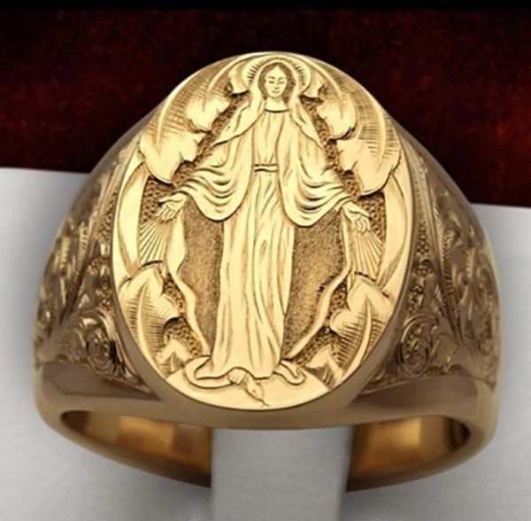 

s1837 fashion jewelry virgin mary ring men women ring0128152054, Silver