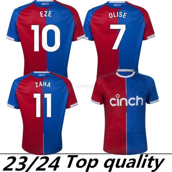 

23 24 eagles soccer jerseys cpfc 2024 2023 edouard zaha milivojevic mateta j. ayew sakho townsend meyer schlupp palace men kits thailand foo, Gray
