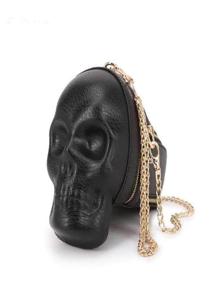 

wallets european and american fashion casual men leather bag personality skull women shoulder crossbody small wallet mobile pho4398836, Red;black