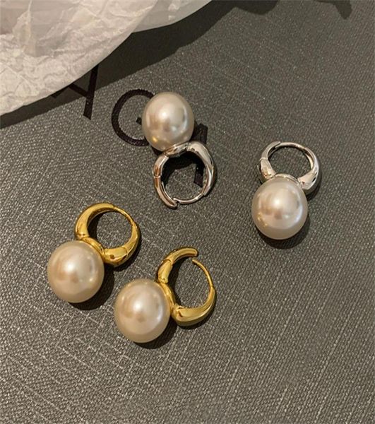 

french summer niche retro design pearl earrings stud female senior ins fashion sweet allmatch jewelry accessories gift6372911, Golden;silver