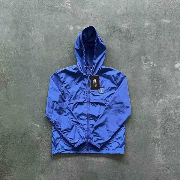 

new men trapstar jacket irongate badge gilte-ice blue embroidered lettering zip closure vest women coat, Black;brown