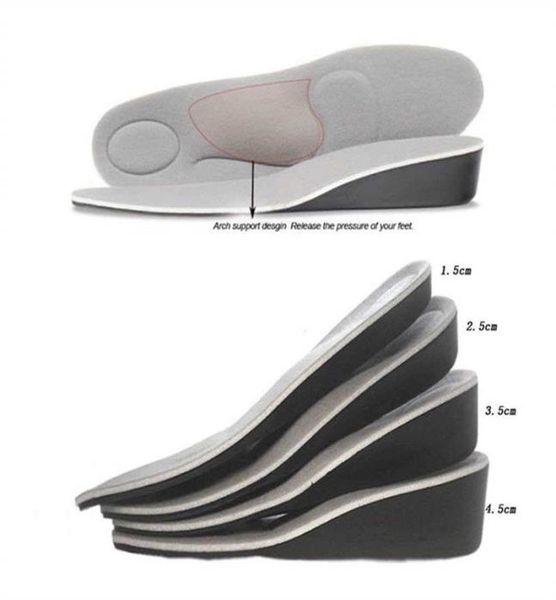 

1212 breathable pu height increase insole invisible increased heel lifting inserts shoe lifts shoe pads elevator insoles for men w9757296, White;pink