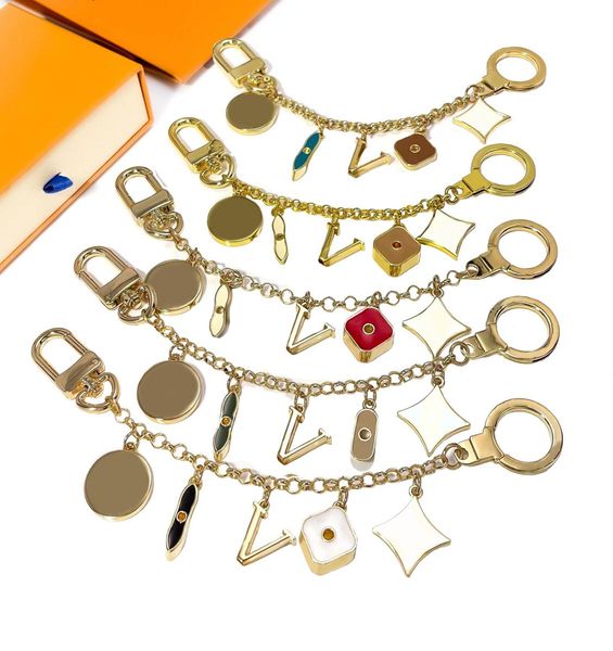 

keychains designer bags car key chain decoration gift flowers design for man woman 11 option nice quality8875016, Silver