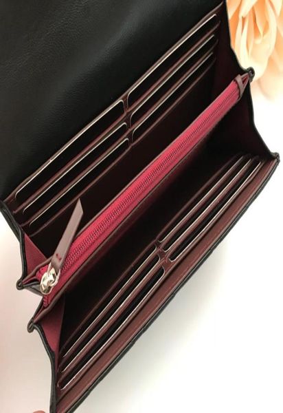 

brand luxury designer fashion ladies shoulder bag flip clutch caviar lambskin wallet6884859, Red;black