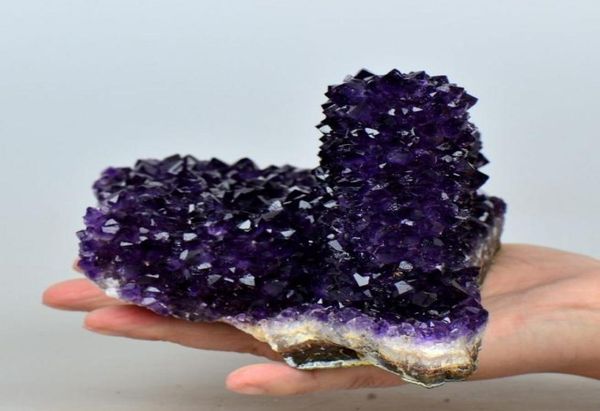 

100g extra a uruguayan amethyst geode clusters formation flowers9813230, Black
