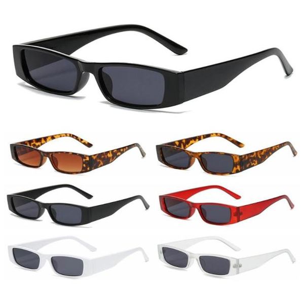 

sunglasses 1 pcs fashion retro small frame sun glasses rectangle vintage square narrow trending eyewear uv4007236676, White;black