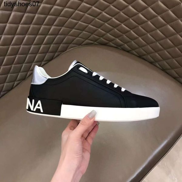 

dg men's shoes 2023 casual sneakers fashion sneakers series new high edition leather sneakers men, Black
