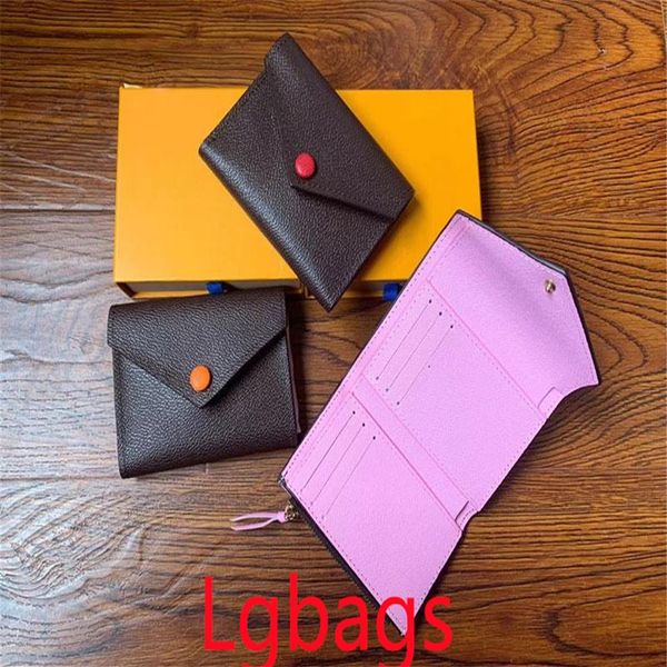 

luxurys designers purse bag fashion short wallet embossed classic card holder coin purses with box and dustbag239q, Red;black