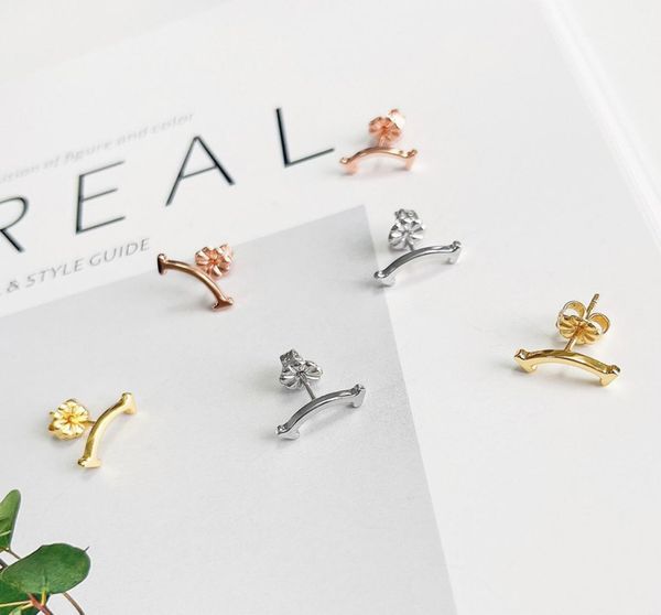 

s925 silver rose golden stud earring classic earrings sweet and lovely luxury earrings fashion jewelry lovers festival gifts6294085, Golden;silver