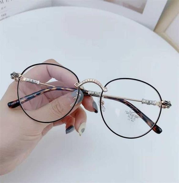 

designer ch sunglasses frames heart fashion men's new eyeglasses myopia chromes women glasses xury anti be light spectacles cross c12x9, Silver