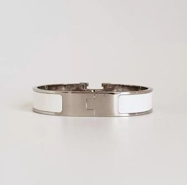 

classic bangle luxury designer h letter bangle bracelets stainless steel women man lovers gift2008803, Black