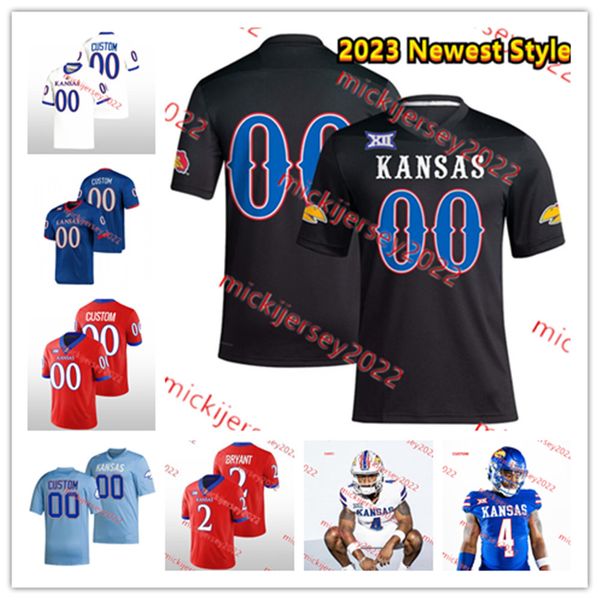 

aqib talib daniel wise kansas football jersey jon cornish 48 gale sayers 15 kyron johnson 8 kwamie lassiter ii steven sims jr kansas jayhawk, Black