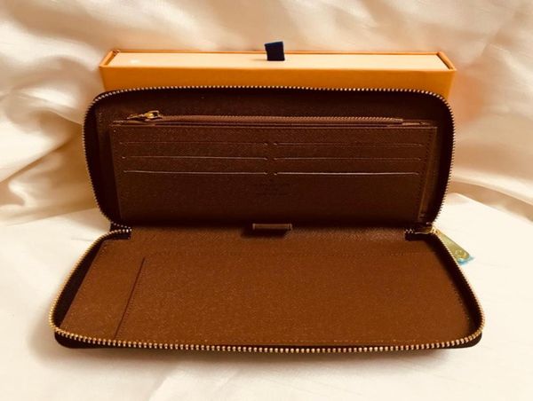 

m60002 luxury designer organizer zippy organizer wallet women039s zipper long wallet mono gram canvers leather whole 3022499, Red;black