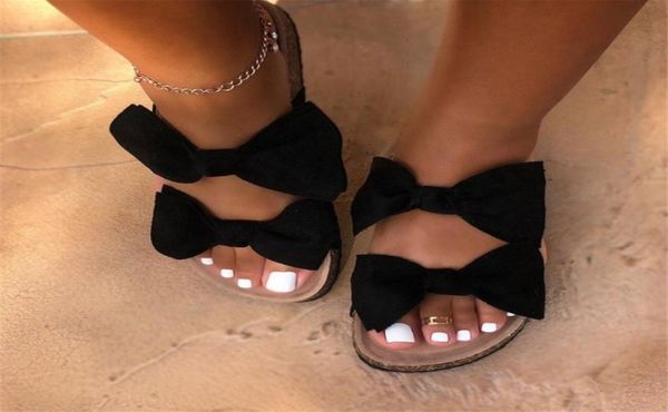 

summer sandals women 2020 shoes woman sandals fashion slippers bowknot phcfy200515322823812, Black