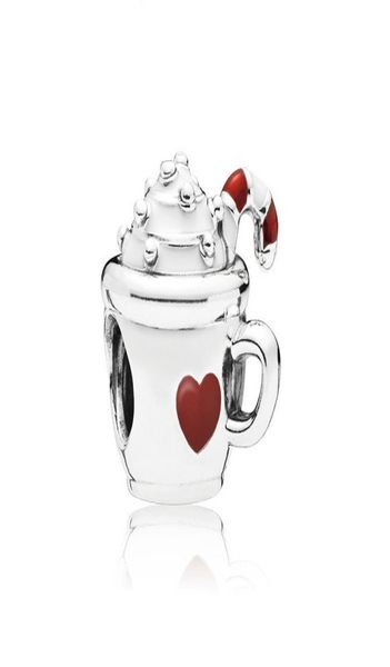 

fits bracelets 20pcs ice-cream cup enamel silver charm bead fit original bracelets diy jewelry for women gift6387959, Black