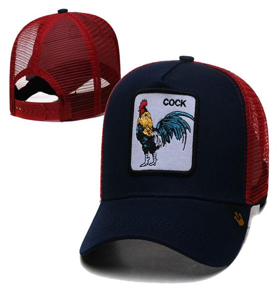 

2022 men039s fan039s cartoon adjustable hat beautiful cock embroidered mesh golf visor  hats fashion hip hop mix col1290935, Blue;gray