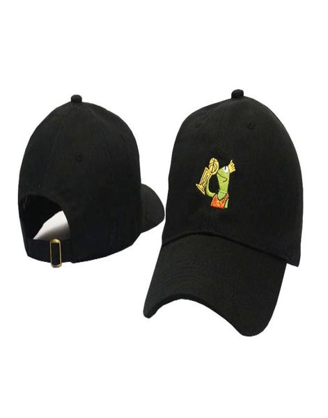 

frog snapback kermit none of my business dad hat lerbon james casquette kenye big daddy hat men women girl's baseba cap4279272, Black;white