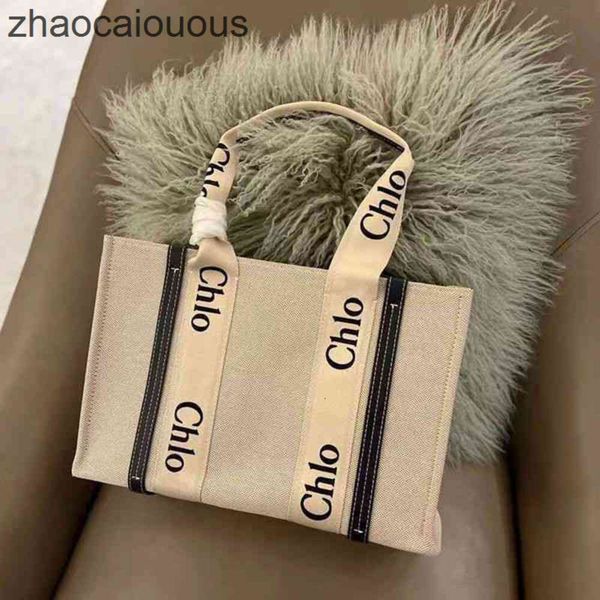 

woody 2023 cloe designer bags canvas totes tote bag summer leisure japanese printed letter shopping large capacity fashion versatile im1x