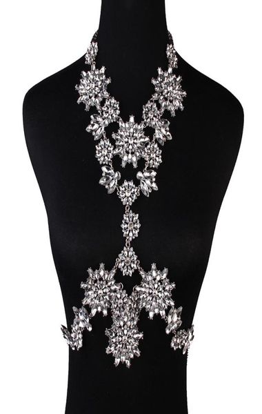 

belly chains ladys body belly waist chain bikini beach harness necklace women luxury body chains with crystal body jewelry we7438153, Silver