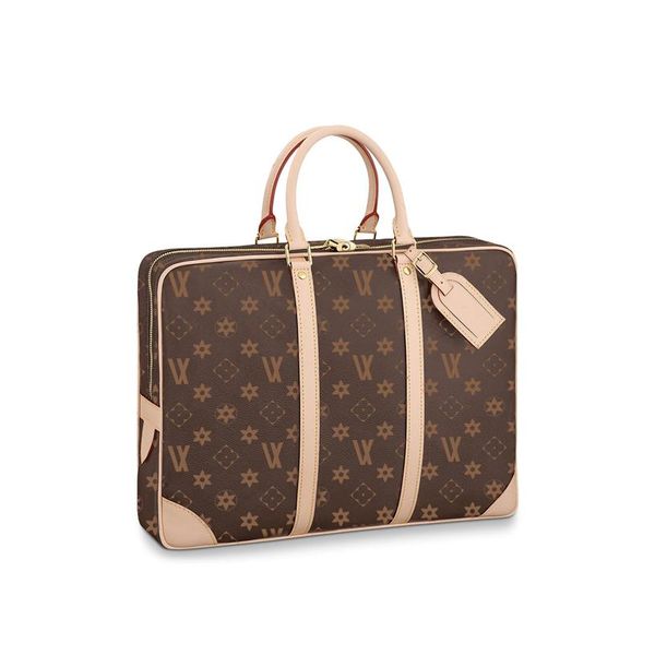 

men's and women's handbag briefcase fashion lapcomputer bag crossbody bags pu leather print checkered old flower 6 c292m
