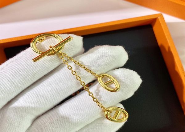

stainless steel jewelry whole circular texture stud earring fashion personality exquisite letter tassel long gold silver earri4466727, Golden;silver