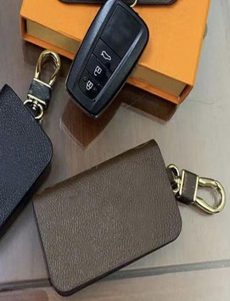 

luxury designer keychain plaid design flower keychains pu leather animal bag pendant charm girls cars keyrings chains holder fashi3703217, Silver