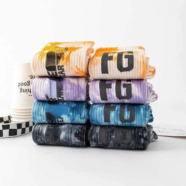 

men's socks 2023 double-thread tie-dyed for and women 1df7 41 essentialhoodie essentialclothing essentail381, Black